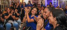 Los j&oacute;venes de Todas y Todos a Estudiar se movieron al ritmo de la salsa