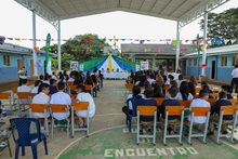 El corregimiento La Paz estrena coliseo en la sede educativa Saavedra Galindo 