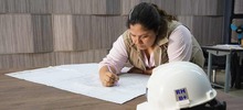 M&oacute;nica, la ingeniera que impulsa la obra del Instituto Popular de Cultura sede El Lido