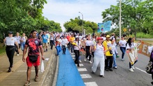 Maestras y maestros de educaci&oacute;n inicial de Cali marcharon por la protecci&oacute;n de los derechos de las ni&ntilde;as y los ni&ntilde;os