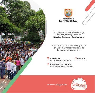 Invitaci&oacute;n a participaci&oacute;n al  VIII Simulacro Nacional de Respuesta a Emergencias