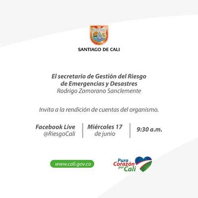 Primera Rendici&oacute;n de Cuentas de la Secretaria de Gesti&oacute;n del Riesgo Emergencia y Desastres 