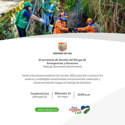 Primera Rendici&oacute;n de Cuentas de la Secretar&iacute;a de Gesti&oacute;n del Riesgo de emergencias y Desastres 2022