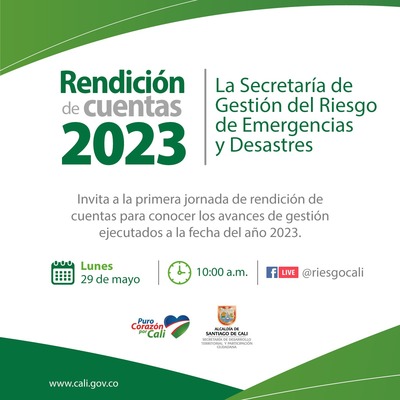 Rendici&oacute;n de cuentas Gesti&oacute;n del Riesgo 2023