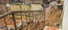 Suspenden obra tras colapso de estructura en el barrio Juanamb&uacute; 