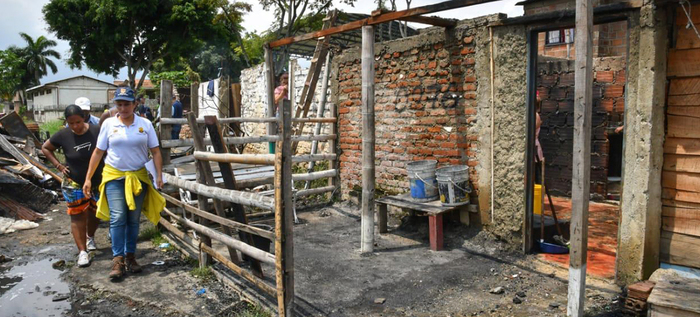 Gesti&oacute;n del Riesgo activ&oacute; la ERE ante incendio del asentamiento Villa Uribe