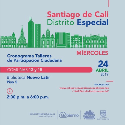 Talleres de Participaci&oacute;n Ciudadana Comunas 13 y 15