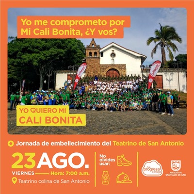 Jornada de embellecimiento del Teatrino de San Antonio
