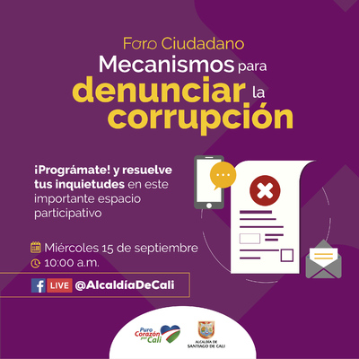 Foro: Mecanismos para denunciar la corrupci&oacute;n