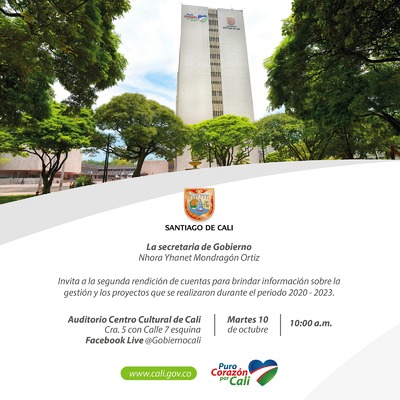 Segunda rendici&oacute;n de cuentas Secretar&iacute;a de Gobierno