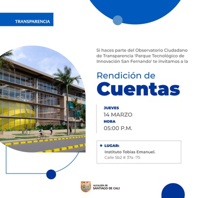 Rendici&oacute;n de Cuentas Parque Tecnol&oacute;gico de Innovaci&oacute;n San Fernando