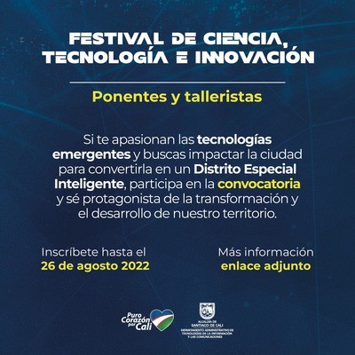 Festival de Ciencia, Tecnolog&iacute;a e Innovaci&oacute;n Ponentes y Talleristas