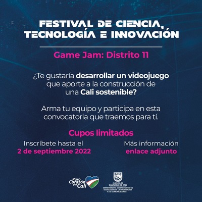 Festival de Ciencia, Tecnolog&iacute;a e Innovaci&oacute;n Game Jam