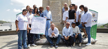 Sebasti&aacute;n de Belalc&aacute;zar fue puesto en pie con placa de reconocimiento a los pueblos ind&iacute;genas