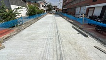 En los alrededores de la Galer&iacute;a Alameda se renuevan v&iacute;as en concreto r&iacute;gido