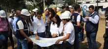 Alcalde de Cali inspeccion&oacute; avance de obra de la primera fase de Parque Pac&iacute;fico