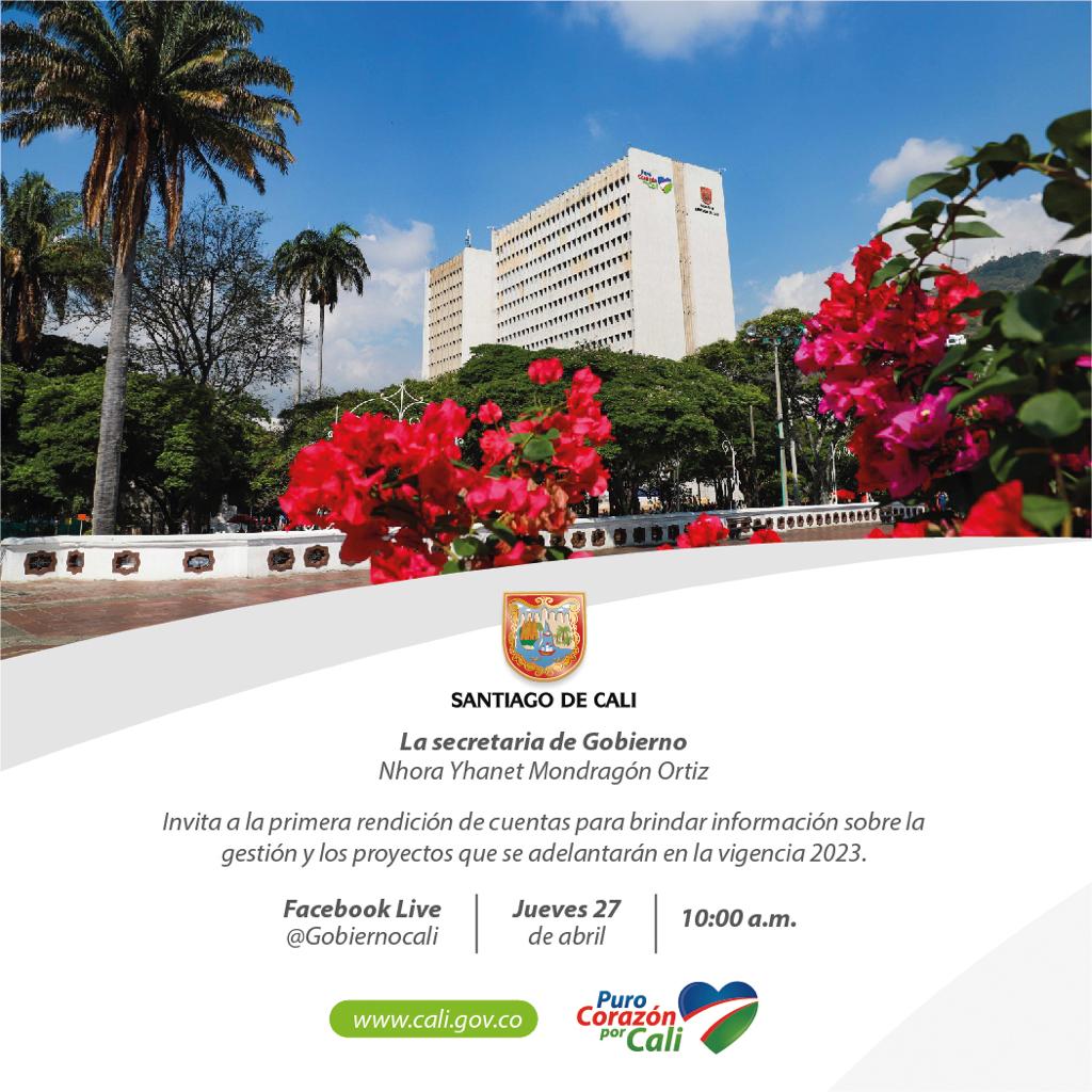 Te invitamos a la primera rendición de cuentas de la Secretaría de Gobierno