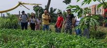 Huertas comunitarias recibieron visita &lsquo;en familia&rsquo; del equipo de Gobierno 
