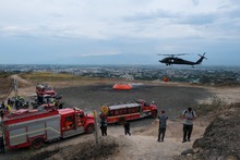 Alentadora jornada para sofocar incendio forestal