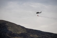Alentadora jornada para sofocar incendio forestal