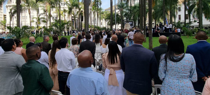 60 ni&ntilde;os y j&oacute;venes del oriente de Cali engalanaron el acto de posesi&oacute;n del Alcalde Alejandro Eder Garc&eacute;s