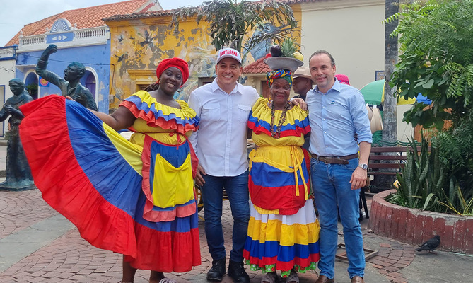 Alcaldes de Cali y Cartagena anuncian hermanamiento entre los barrios Getseman&iacute; y Obrero