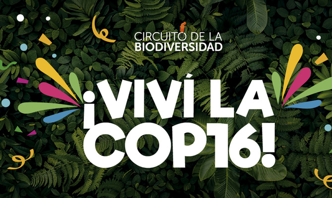 Ag&eacute;ndate con las actividades del Circuito de la Biodiversidad en la COP16