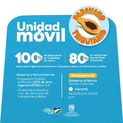 Gobierno al Barrio / Unidad M&oacute;vil - Facturaci&oacute;n y asesor&iacute;a en impuestos y multas de tr&aacute;nsito