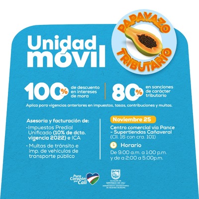 CC V&iacute;a Pance - Supertiendas Ca&ntilde;averal / Jornada M&oacute;vil - Facturaci&oacute;n y asesor&iacute;a en impuestos y multas de tr&aacute;nsito