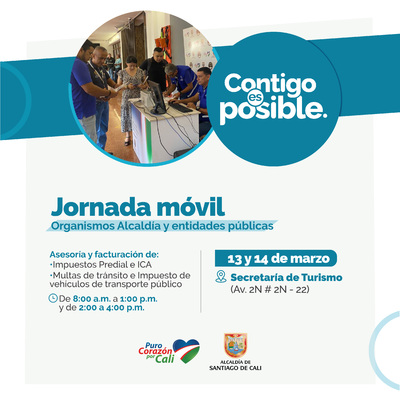 Jornada M&oacute;vil para Organismos Alcald&iacute;a y entidades p&uacute;blicas - Facturaci&oacute;n y asesor&iacute;a en impuestos y multas de tr&aacute;nsito