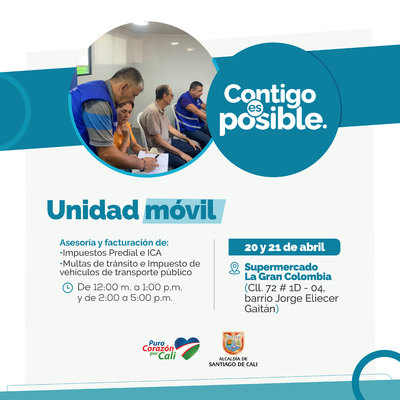 Supermercado La Gran Colombia / Unidad M&oacute;vil - Facturaci&oacute;n y asesor&iacute;a en impuestos y multas de tr&aacute;nsito