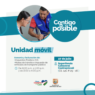 Supertienda Ca&ntilde;averal Cootraemcali / Unidad M&oacute;vil - Facturaci&oacute;n y asesor&iacute;a en impuestos y multas de tr&aacute;nsito