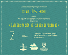 CATEGORIZACI&Oacute;N DE CLUBES DEPORTIVOS