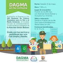 Dagma en tu comuna: Recuperaci&oacute;n ambiental en la Avenida Sim&oacute;n Bolivar