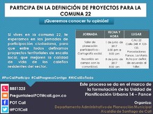 Taller de cartograf&iacute;a social - participaci&oacute;n ciudadana comuna 22 - UPU 14