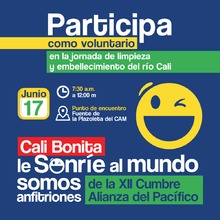 Participa en la Jornada de embellecimiento del r&iacute;o Cali