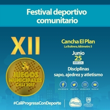 Festival deportivo comunitario  Sapo, Ajedrez y Atletismo