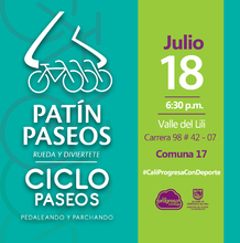 Pat&iacute;n y Ciclo Paseos Comuna 17