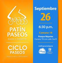 Pat&iacute;n y Ciclo Paseos Comuna 18