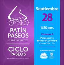 Pat&iacute;n y Ciclo Paseos Comuna 6