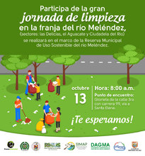Jornada de limpieza franja de r&iacute;o Mel&eacute;ndez