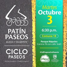 Pat&iacute;n y Ciclo Paseos Comuna 18