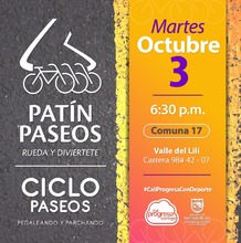 Pat&iacute;n y Ciclo Paseos Comuna 17