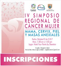 IV Simposio regional de c&aacute;ncer mujer