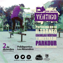 II Torneo Escuelas V&eacute;rtigo y Muestra de Parkour