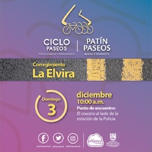 Ciclo y Pat&iacute;n Paseo corregimiento La Elvira