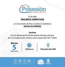 Acto de posesi&oacute;n de los jueces de paz y jueces de paz de reconsideraci&oacute;n