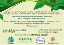 Declaratoria de nuevas &aacute;reas protegidas comuna 22