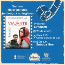 Semana mejor pel&iacute;cula (en lengua no inglesa)  Pel&iacute;cula: El viajante de Asghar Farhadi A&ntilde;o: 2016