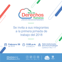 Primera jornada 2018 Mesa de Derechos Humanos